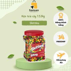 Kẹo Trái Cây Skittles Original 1.53kg Mỹ - Món Ăn Vặt Ngọt Ngào, Màu Sắc Cầu Vồng, Thích Hợp Tiệc Sinh Nhật và Gặp Mặt