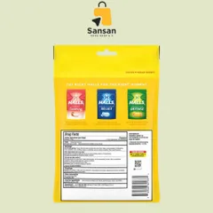 Kẹo ngậm HALLS Mỹ hương chanh mật ong và bạc hà - Không đường & có đường, gói 80 viên, bảo quản tiện lợi