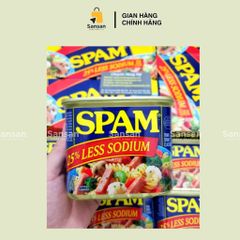 Thịt Hộp Spam 25% Less Sodium 340g - Thịt Hộp Ngon, Tiện Lợi Cho Bữa Cơm Hằng Ngày, Đặc Sản Mỹ