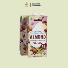Sữa Hạnh Nhân Không Đường Kirkland Signature Organic 946ml - Thức Uống Hữu Cơ Thơm Ngon Từ Mỹ, Không Chứa Lactose Và Đậu Nành
