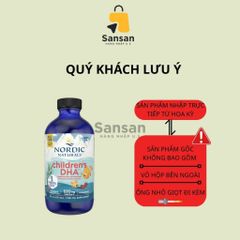 Siro Dầu Cá Omega 3 Nordic Naturals DHA 237ML - Bổ Sung Phát Triển Trí Não và Thị Giác Cho Trẻ Từ 1 Tuổi