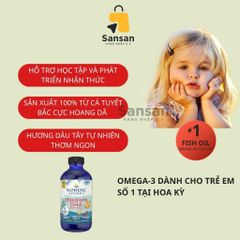 Siro Dầu Cá Omega 3 Nordic Naturals DHA 237ML - Bổ Sung Phát Triển Trí Não và Thị Giác Cho Trẻ Từ 1 Tuổi