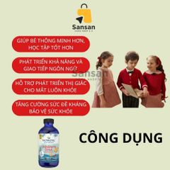 Siro Dầu Cá Omega 3 Nordic Naturals DHA 237ML - Bổ Sung Phát Triển Trí Não và Thị Giác Cho Trẻ Từ 1 Tuổi