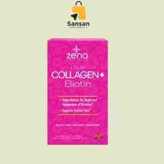 Collagen Dạng Nước Zena Nutrition 900ml + Biotin - Hỗ Trợ Làm Đẹp Da, Tóc Khỏe Mạnh Không Đường, Non-GMO