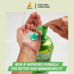 Dầu Gội Xả 2 in 1 Pert Classic Clean 1000ml - Chăm Sóc Tóc Mỏng Thưa, Làm Dày Tóc, Nhập Khẩu Mỹ