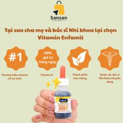 Vitamin tổng hợp Enfamil Brain & Body cho bé từ 6-24 tháng - Dạng lỏng, hỗ trợ phát triển trí não và sức khỏe 50ml