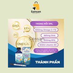 Siro Baby DHA Nordic Naturals 60ml - Hỗ trợ phát triển não bộ cho trẻ sơ sinh 0-12 tháng, Omega-3 tinh khiết từ cá tuyết Bắc Cực