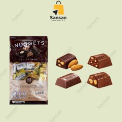Kẹo Socola Hershey's Nuggets Hỗn Hợp 1.47kg - Socola Sữa, Đen, Hạnh Nhân & Kẹo Bơ - Snack Ngon Cho Mọi Dịp