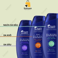 Dầu Gội Head & Shoulders Clinical Strength 400ml Ngăn Ngừa Gàu - Sản Phẩm Chăm Sóc Tóc Nguyên Chất Từ Mỹ