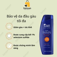 Dầu Gội Head & Shoulders Clinical Strength 400ml Ngăn Ngừa Gàu - Sản Phẩm Chăm Sóc Tóc Nguyên Chất Từ Mỹ