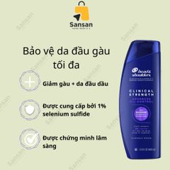 Dầu Gội Head & Shoulders Clinical Strength 400ml Ngăn Ngừa Gàu - Sản Phẩm Chăm Sóc Tóc Nguyên Chất Từ Mỹ
