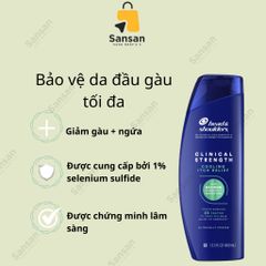 Dầu Gội Head & Shoulders Clinical Strength 400ml Ngăn Ngừa Gàu - Sản Phẩm Chăm Sóc Tóc Nguyên Chất Từ Mỹ