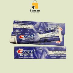 Kem Đánh Răng Crest 3D White Arctic Fresh - Làm Trắng Nụ Cười, Chống Vết Bẩn, Hương Mint Mát Lạnh, 147g