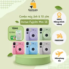 Combo máy ảnh Instax Fujifilm Mini SE Mỹ và 10 film