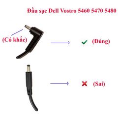 Sạc Laptop Dell Vostro 5460 5470 5480 5560 Chân khấc 4.0mm x 1.7mm 19.5V - 4.62A, Bảo hành 12 tháng, Phụ kiện chính hãng chất lượng
