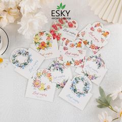 Thiệp Hoa ESKY Aroma Garden - Thiệp Chúc Mừng Cảm Ơn Trang Trí Sang Trọng - Quà Tặng Sinh Nhật, Lễ Tết, Kỷ Niệm