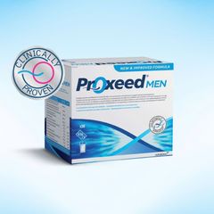 Proxeed Men - Viên uống tăng cường sinh lực và sức khỏe sinh sản nam giới, hỗ trợ thụ thai tự nhiên, hộp 30 gói bột hòa tan.