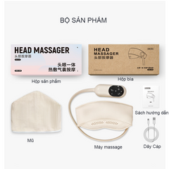 Mũ Massage Đầu và Mắt HD-01 - Công Nghệ Massage 3D Tích Hợp Chườm Ấm, Giảm Đau, Thư Giãn Hiệu Quả