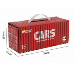 Hộp Mô Hình 48 Xe Thể Thao Hợp Kim Chạy Trớn - Đồ Chơi Container Giúp Trẻ Phát Triển Kỹ Năng Vận Động và Sáng Tạo
