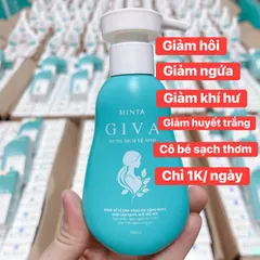 Dung Dịch Vệ Sinh Minta Giva 150ml Tặng Nước Giặt Đồ Lót - Làm Sạch Dịu Nhẹ, Giảm Ngứa, Khử Mùi, An Toàn Cho Da Nhạy Cảm