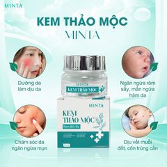 Kem Bôi Da Thảo Mộc Minta Eco 6g - Giảm Viêm, Dị Ứng, Ngăn Ngừa Rôm Sảy, Phục Hồi Và Cung Cấp Độ Ẩm Cho Da Nhạy Cảm