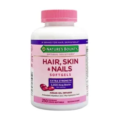 Viên Uống Nature's Bounty Hair Skin Nails 250 Viên - Hỗ Trợ Tóc, Da, Móng Khỏe Đẹp, Chứa Biotin & Vitamin Tổng Hợp Mỹ