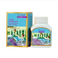 Viên Uống Đẹp Da Vitatree Marine Collagen Plus 100 Viên - Chống Lão Hóa, Làm Sáng Da, Tóc & Móng Khỏe, Hỗ Trợ Sức Khỏe Xương Khớp
