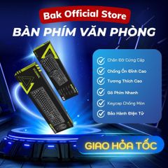 Bàn phím máy tính có dây BAK KM10 - 104 phím USB, thiết kế chống nước, tương thích cao cho văn phòng và game thủ