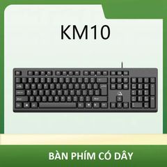 Bàn phím máy tính có dây BAK KM10 - 104 phím USB, thiết kế chống nước, tương thích cao cho văn phòng và game thủ