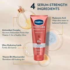 Lotion Làm Sáng Da Vaseline Pro Vita B3 Serum-Burst 222ml - Dưỡng Ẩm & Chống Lão Hóa, Da Sáng Khỏe, Giúp Cân Bằng độ Ẩm