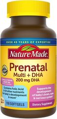 Vitamin Tổng Hợp Cho Mẹ Bầu Nature Made Prenatal Folic Acid + DHA 110 Viên – Hỗ Trợ Sức Khỏe Thai Kỳ