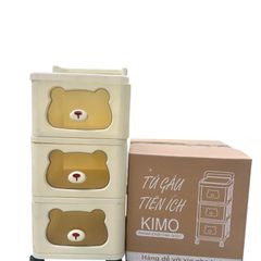 Tủ Gấu Di Động KIMO Nhiều Tầng Có Bánh Xe - Giải Pháp Lưu Trữ Thông Minh Dành Cho Bé Yêu, Tiện Lợi và Xinh Xắn