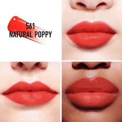 Son Kem Dior Tattoo Addict Lip Tint 561 Natural Poppy - Màu Đỏ Cam Quyến Rũ, Độ Bám Màu Lên Đến 12 Giờ, Dưỡng Ẩm Tối Ưu