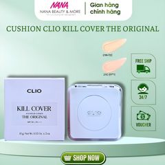 Phấn Nước CLIO Kill Cover Founwear Cushion The Original SPF50+ PA, Kem Nền Dễ Dàng Dùng Cho Da Dầu - Gọn Nhẹ, Hoàn Hảo, Đẹp Tự Nhiên