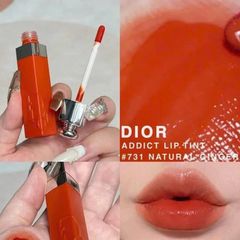 Son Dior Addict Lip Tint 731 Natural Ginger - Son Môi Màu Cam Gạch Dưỡng Ẩm Cao Cấp Chính Hãng từ Dior