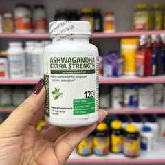 Viên uống Bronson Ashwagandha Extra Strength 120 viên - Giảm căng thẳng, hỗ trợ ngủ ngon và tăng cường năng lượng tinh thần
