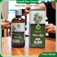 Tinh Dầu Tràm Huế Hồng Tâm Nguyên Chất 100ml - Giữ ấm, Đuổi Muỗi, Thơm Phòng Tự Nhiên Chất Lượng Cao