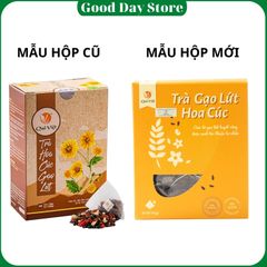 Trà Gạo Lứt Hoa Cúc Quê Việt - Thải Độc, Ngủ Ngon, Hỗ Trợ Điều Hòa Huyết Áp, Thanh Nhiệt Từ Thiên Nhiên