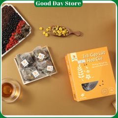 Trà Gạo Lứt Hoa Cúc Quê Việt - Thải Độc, Ngủ Ngon, Hỗ Trợ Điều Hòa Huyết Áp, Thanh Nhiệt Từ Thiên Nhiên