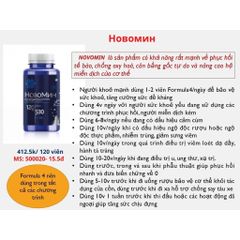 [Hobomint 2022] Viên uống chống oxy hóa, phục hồi tế bào khỏe mạnh Siberian Novomin Formula 4 - 120 viên