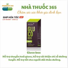 Hộp GLUCO Hỗ Trợ Tiểu Đường - Kiểm Soát Đường Huyết - Bộ 30 Gói, 4 Viên/Túi - Thực Phẩm Chức Năng An Toàn cho Người Cao Tuổi