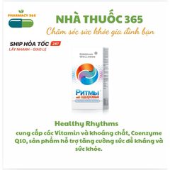 Thực phẩm bảo vệ sức khỏe Healthy Rhythms - Tăng sức đề kháng với Nhân Sâm Siberia và Coenzyme Q10 - 60 viên bổ sung vitamin và khoáng chất
