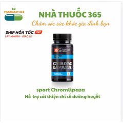 Chromlipaza Hỗ Trợ Tiểu Đường - Thực Phẩm Bảo Vệ Sức Khỏe Từ Mướp Đắng, Sâm Siberia, Trà Xanh - 60 Viên/Lọ