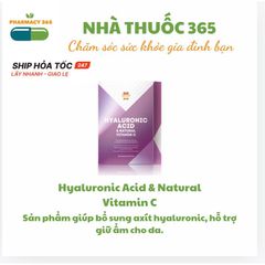Thực phẩm chức năng Hyaluronic Acid & Vitamin C Tự Nhiên - Giải pháp duy trì độ ẩm và làm đẹp da 380766