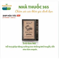 Trà thảo mộc hỗ trợ tim mạch Baikal N8 - 30 túi, từ Siberia - Tăng cường lưu thông và sức khỏe tim mạch, hương vị tự nhiên.