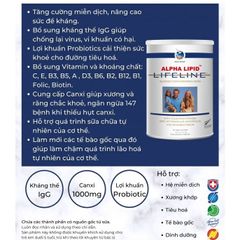 Sữa Non Alpha Lipid Lifeline 450g Nhập Khẩu Chính Hãng New Zealand - Tăng Cường Miễn Dịch và Sức Khỏe Cho Trẻ Em và Người Lớn