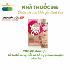 YOO GO Trà Giảm Cân Hỗn Hợp Dâu Tây & Lựu - Thực Phẩm Dinh Dưỡng Đặc Biệt - 14 Gói Hương Vị Thơm Ngon, Hỗ Trợ Kiểm Soát Cân Nặng