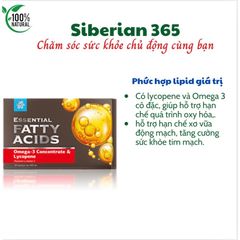 Viên uống Omega-3 từ dầu cá biển và vitamin E - Hỗ trợ sức khỏe tim mạch và chống oxy hóa, 30 viên/hộp