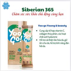 Yoo Go Young & Beauty Drink Mix - Thực phẩm làm đẹp da, Collagen & Vitamin C, 5 gói hỗ trợ chống lão hóa, giữ ẩm da
