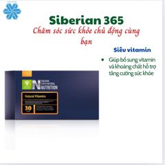 Siêu Vitamin Tổng Hợp Natural Vitamins Siberian Wellness - Hỗ Trợ Tăng Cường Sức Khỏe, Hộp 30 Túi, 4 Viên/túi